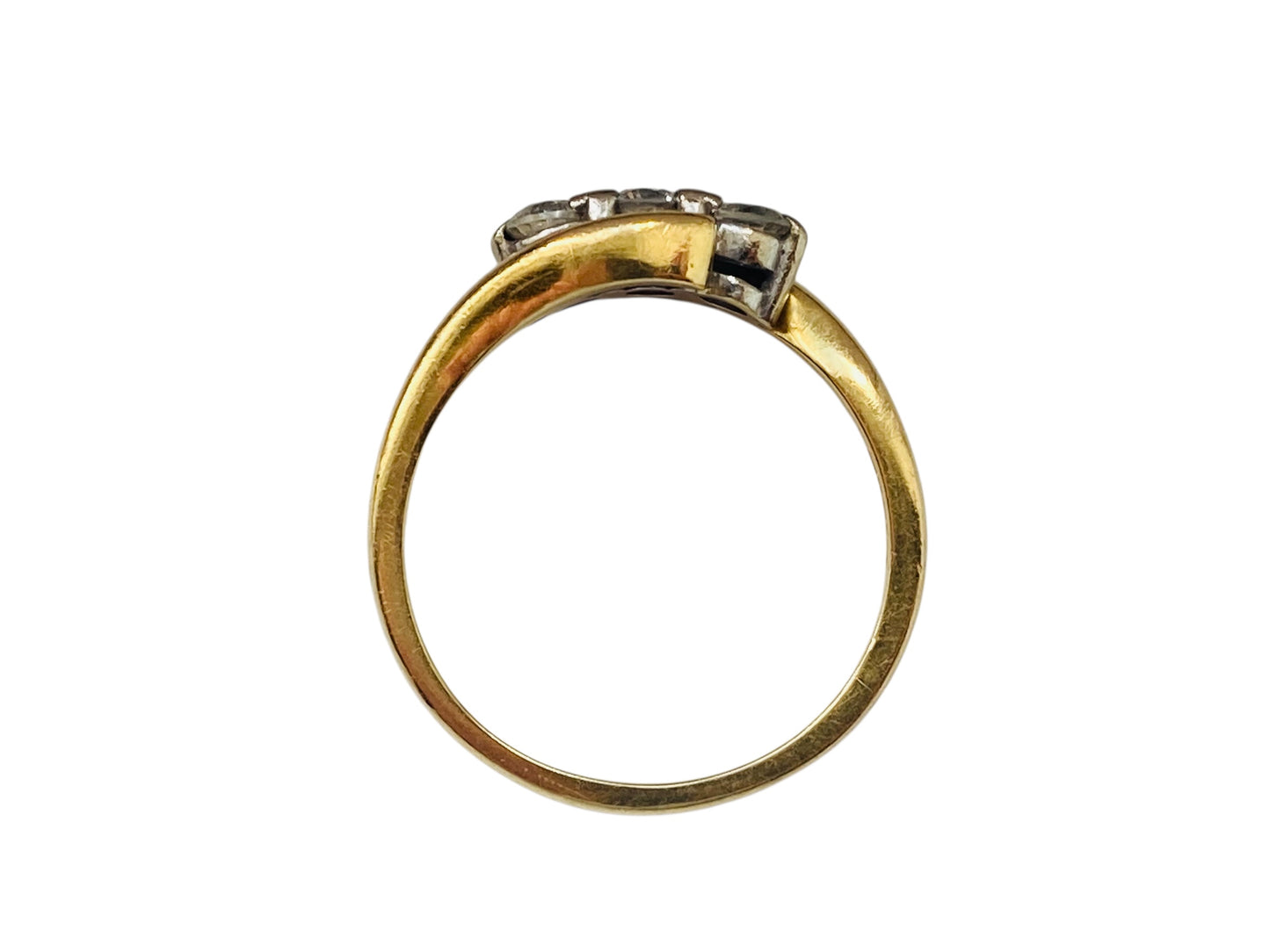 18ct Gold Three-Stone 0.59ct Diamond Ring