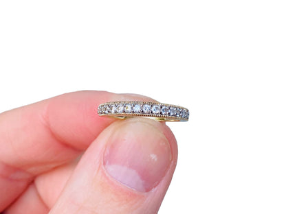 9ct Gold Diamond Band Ring