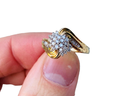 9ct Gold Diamond Ring