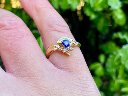 14ct Gold Sapphire Ring