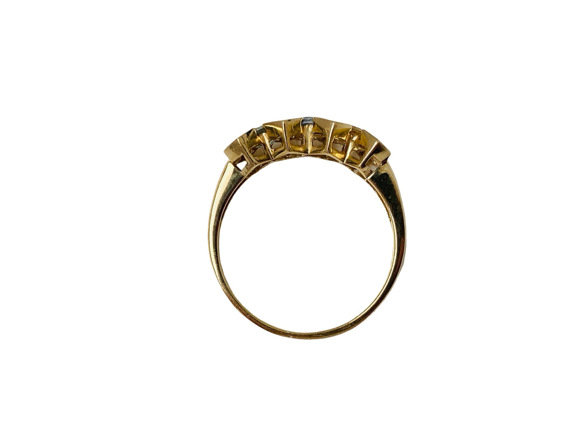 9ct Gold Multi-Coloured Sapphire Ring