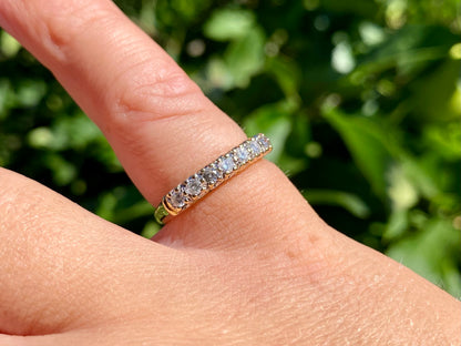 18ct Gold Seven-Stone 0.33ct Diamond Ring