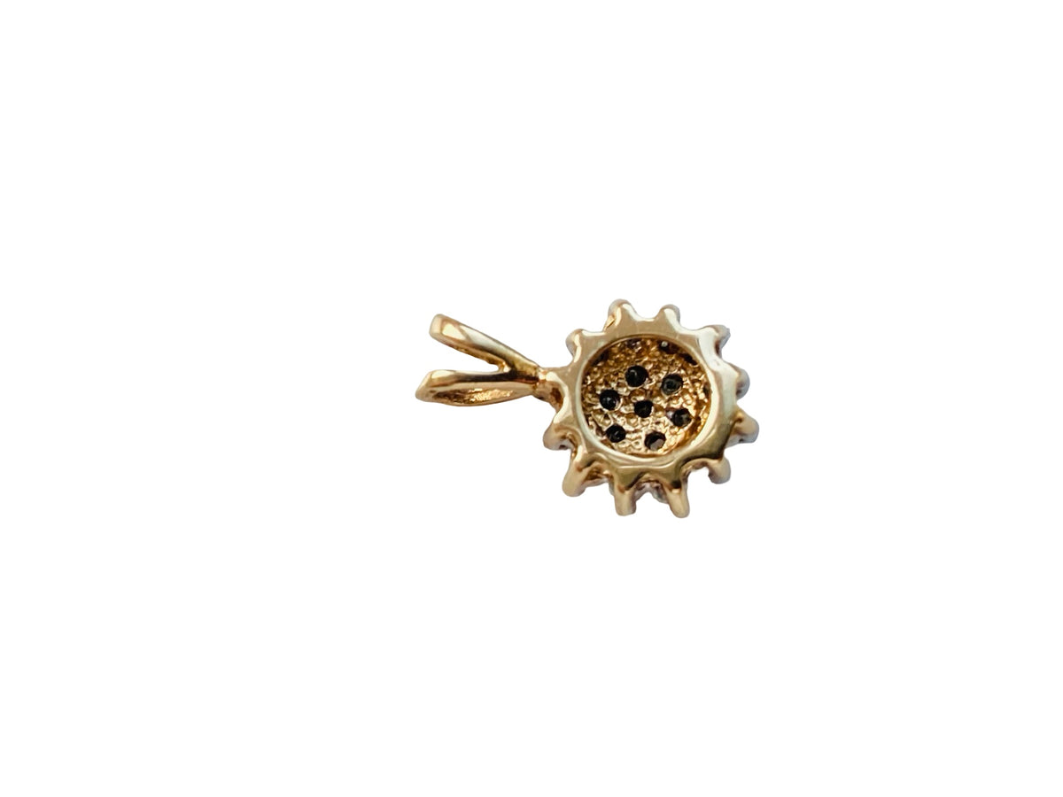 9ct Gold Diamond Cluster Pendant