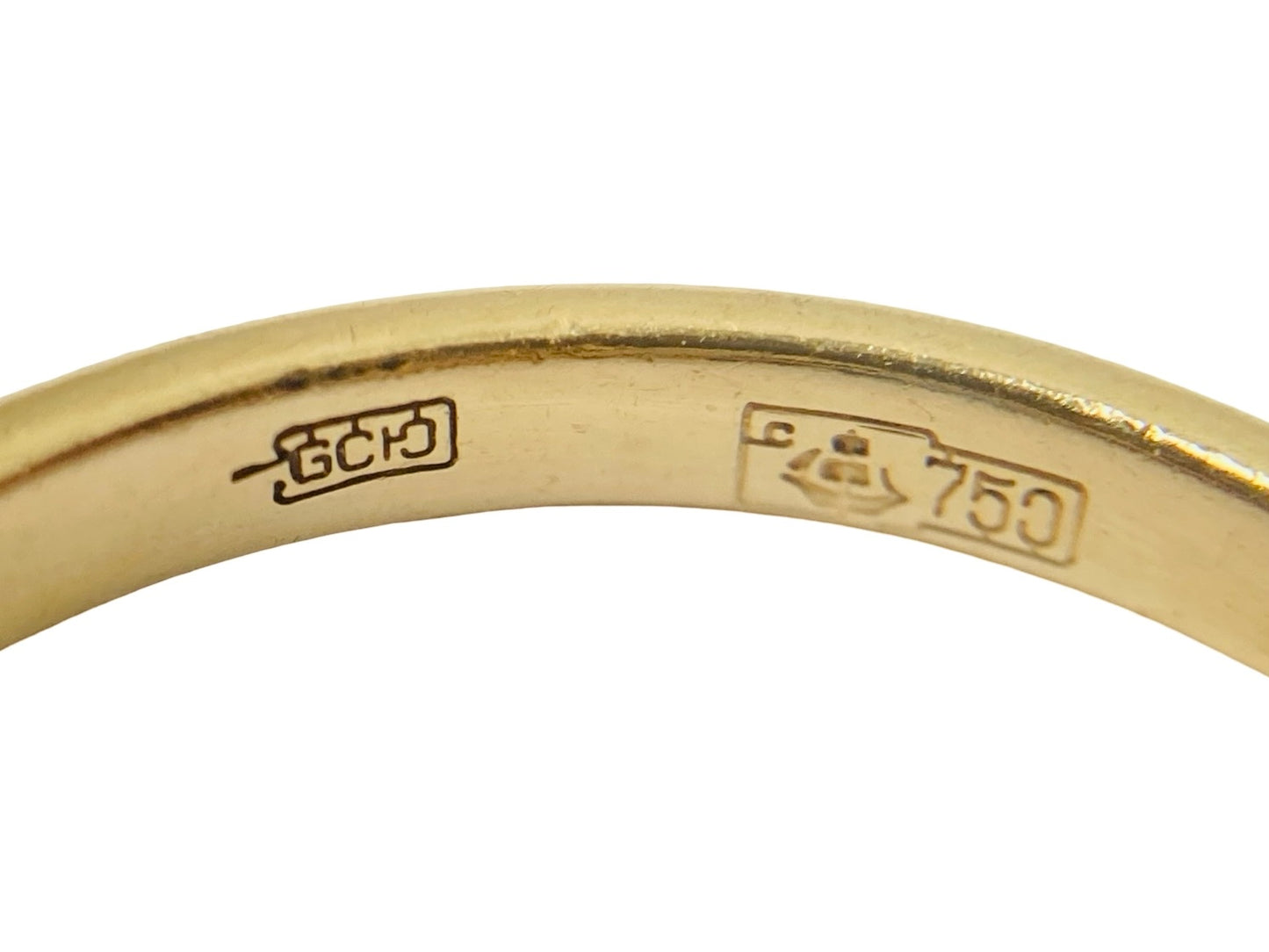 Vintage 18ct Gold Diamond Snake Ring