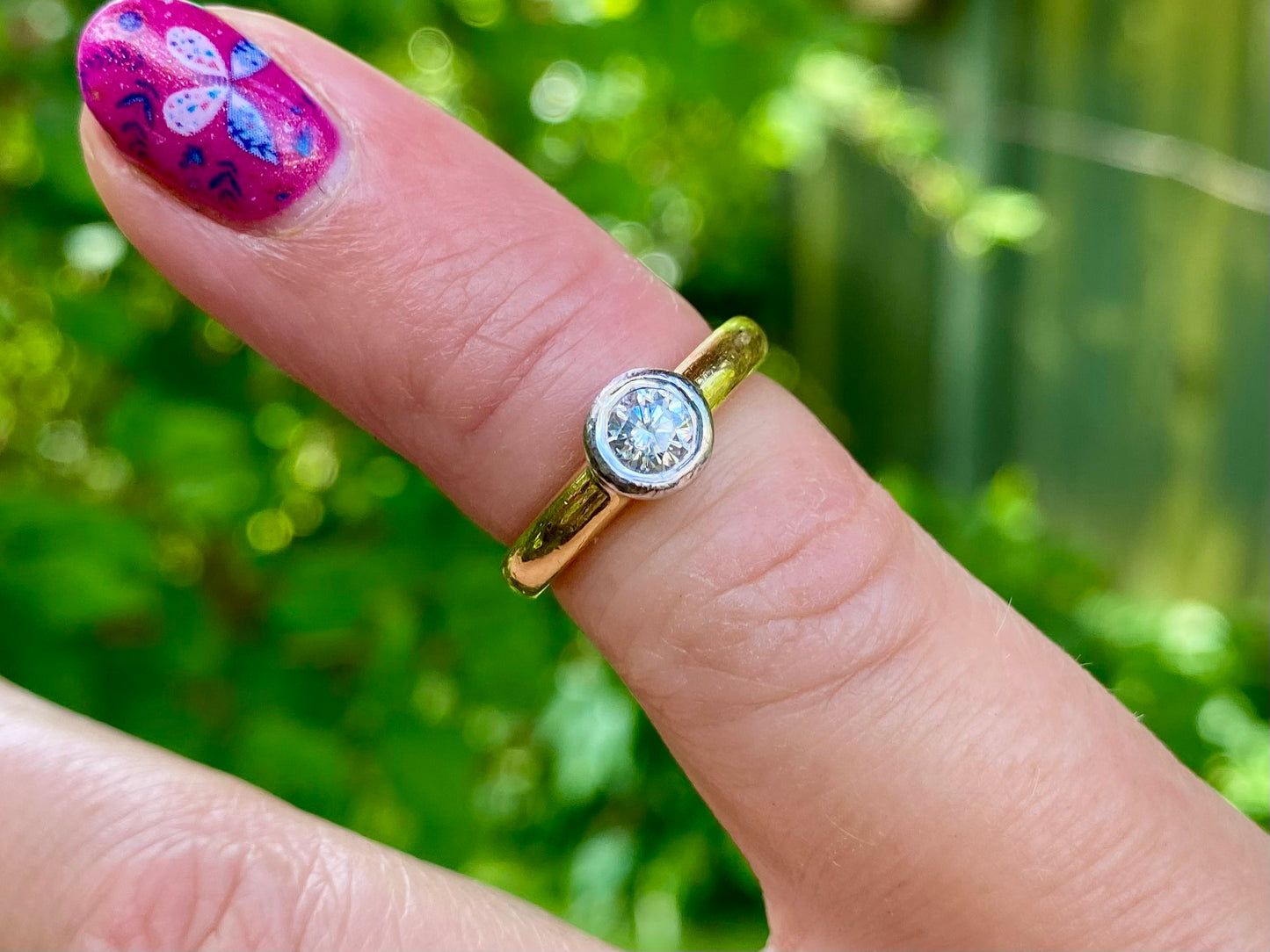 18ct Gold Diamond Solitaire Ring