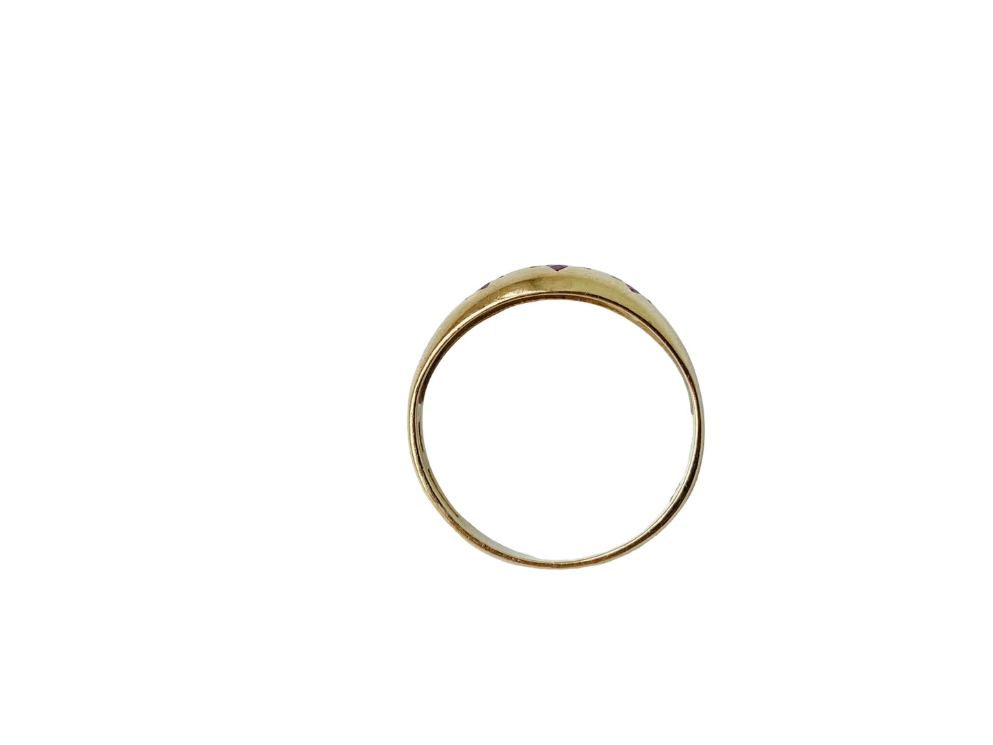 Vintage 9ct Gold Ruby Starburst Ring