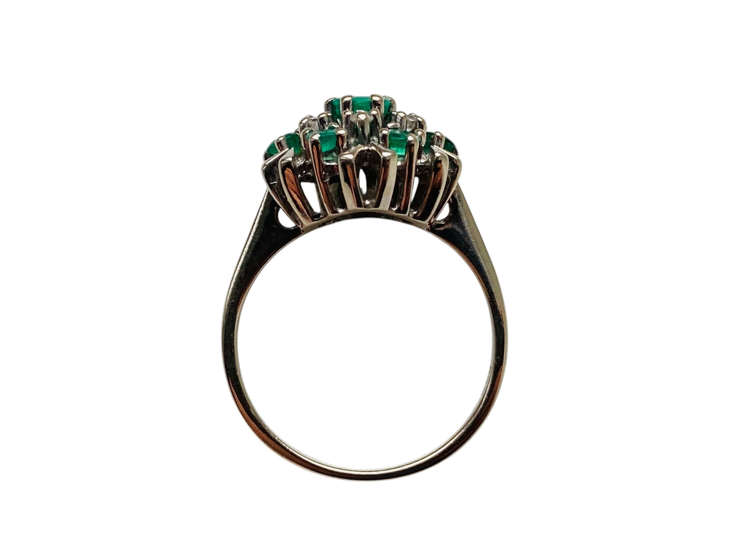 14ct Gold Emerald & Diamond Ring