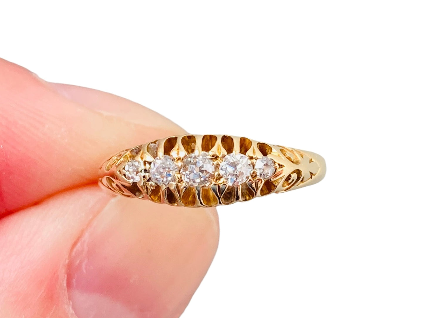 Antique 18ct Gold Diamond Ring