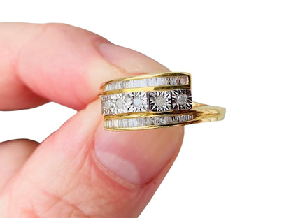 9ct Gold Diamond Ring