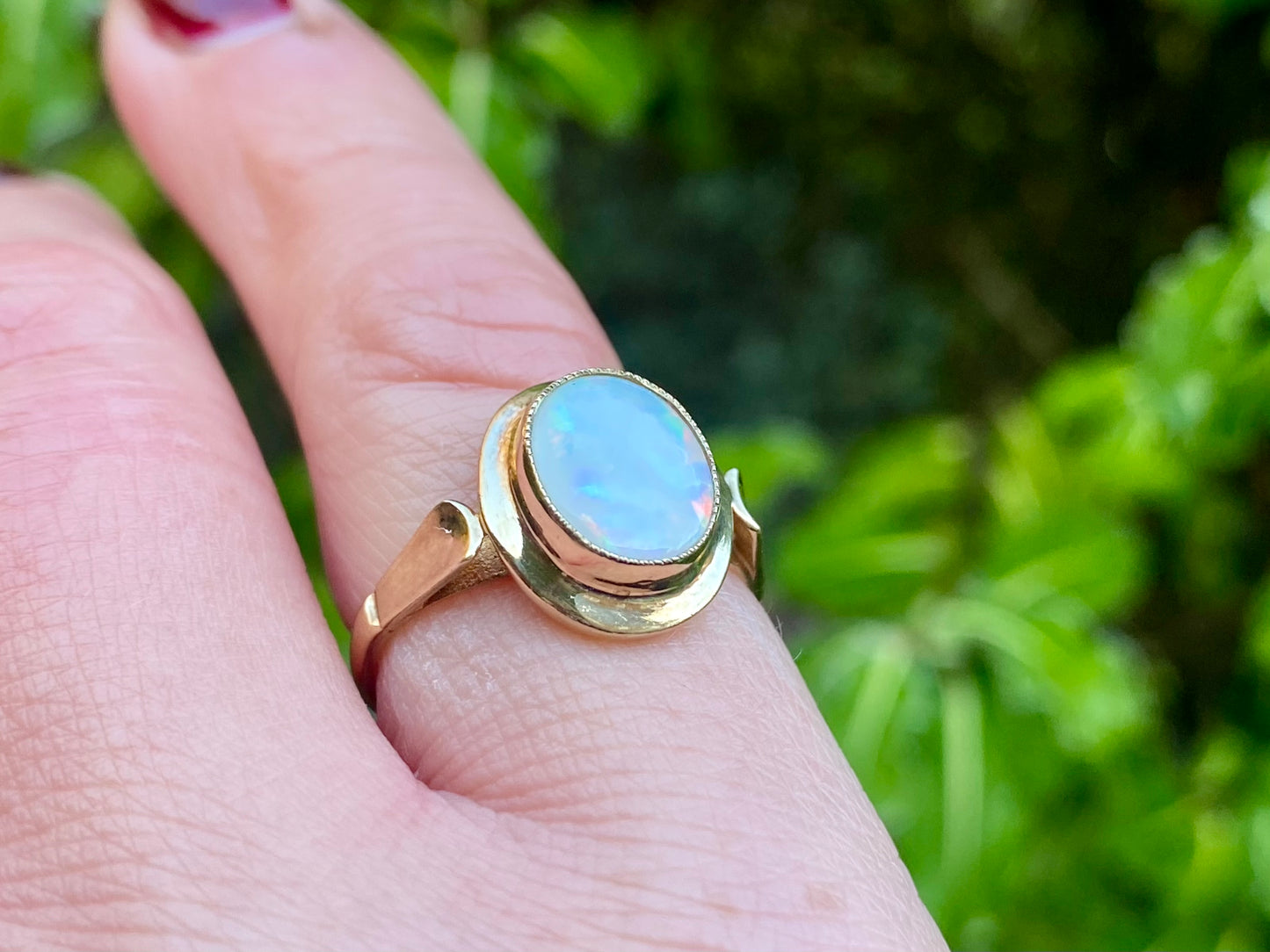 Vintage 9ct Gold Opal Ring