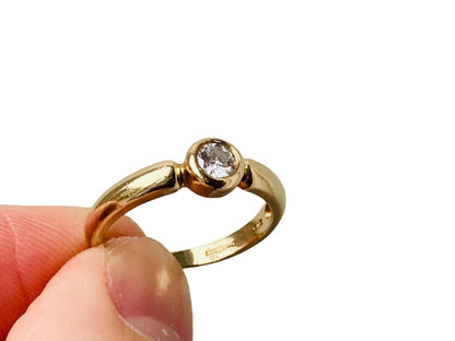 9ct Gold 0.20ct Diamond Solitaire Ring