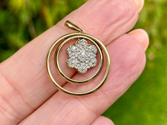 9ct Gold Diamond Pendant