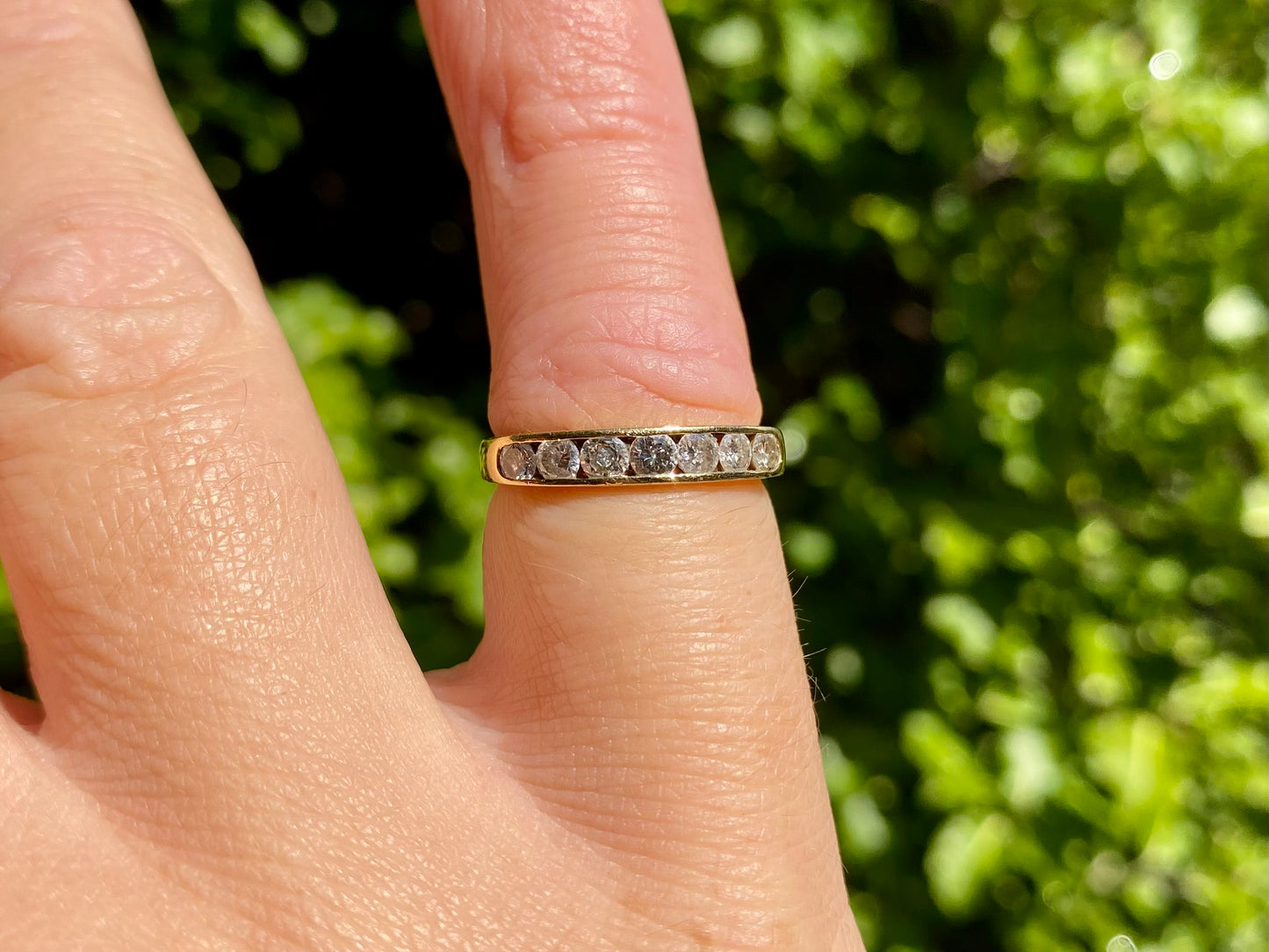 18ct Gold Seven-Stone Diamond Ring