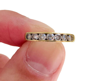 18ct Gold Seven-Stone Diamond Ring
