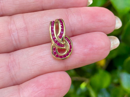 9ct Gold Ruby Pendant