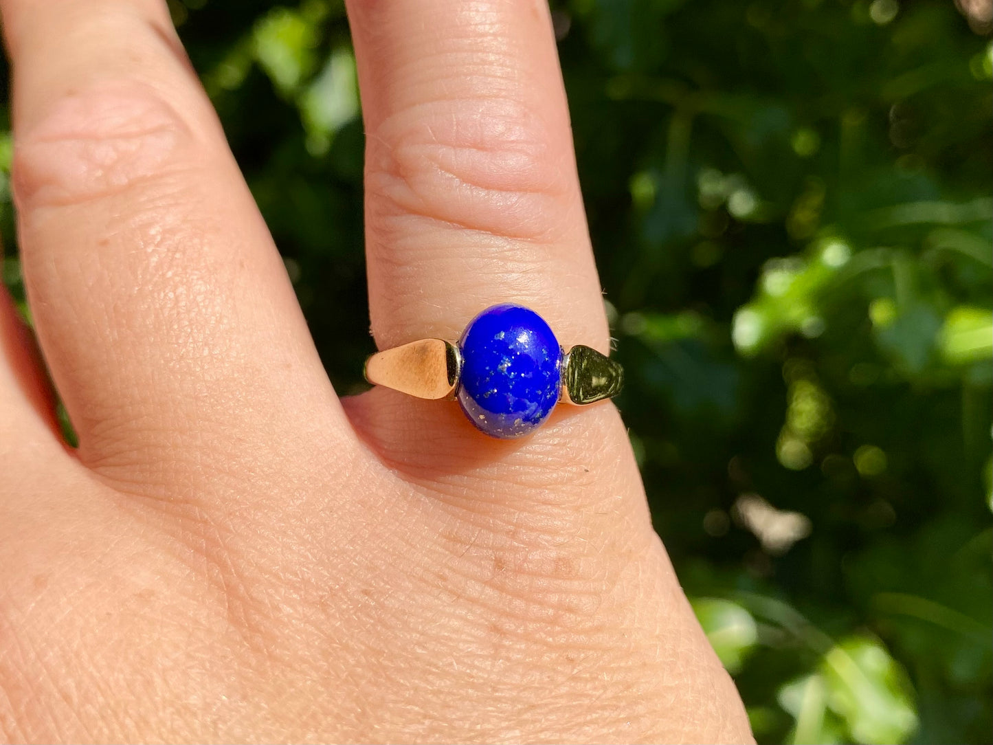 9ct Gold Lapis Lazuli Ring