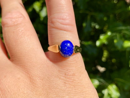 9ct Gold Lapis Lazuli Ring