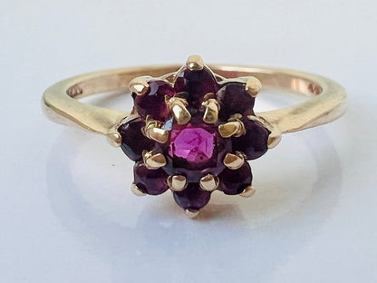 Vintage 9ct Gold Ruby Ring