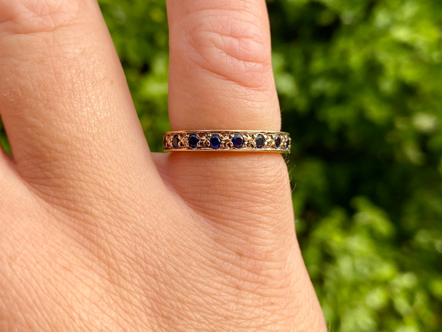 Vintage 9ct Gold Sapphire Ring