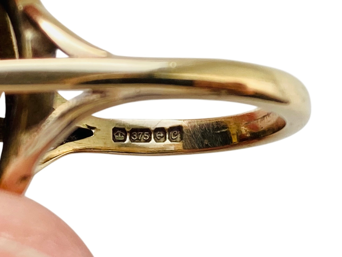 Vintage 9ct Gold Opal Triplet Ring