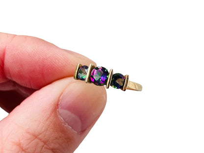 9ct Gold Mystic Topaz Ring