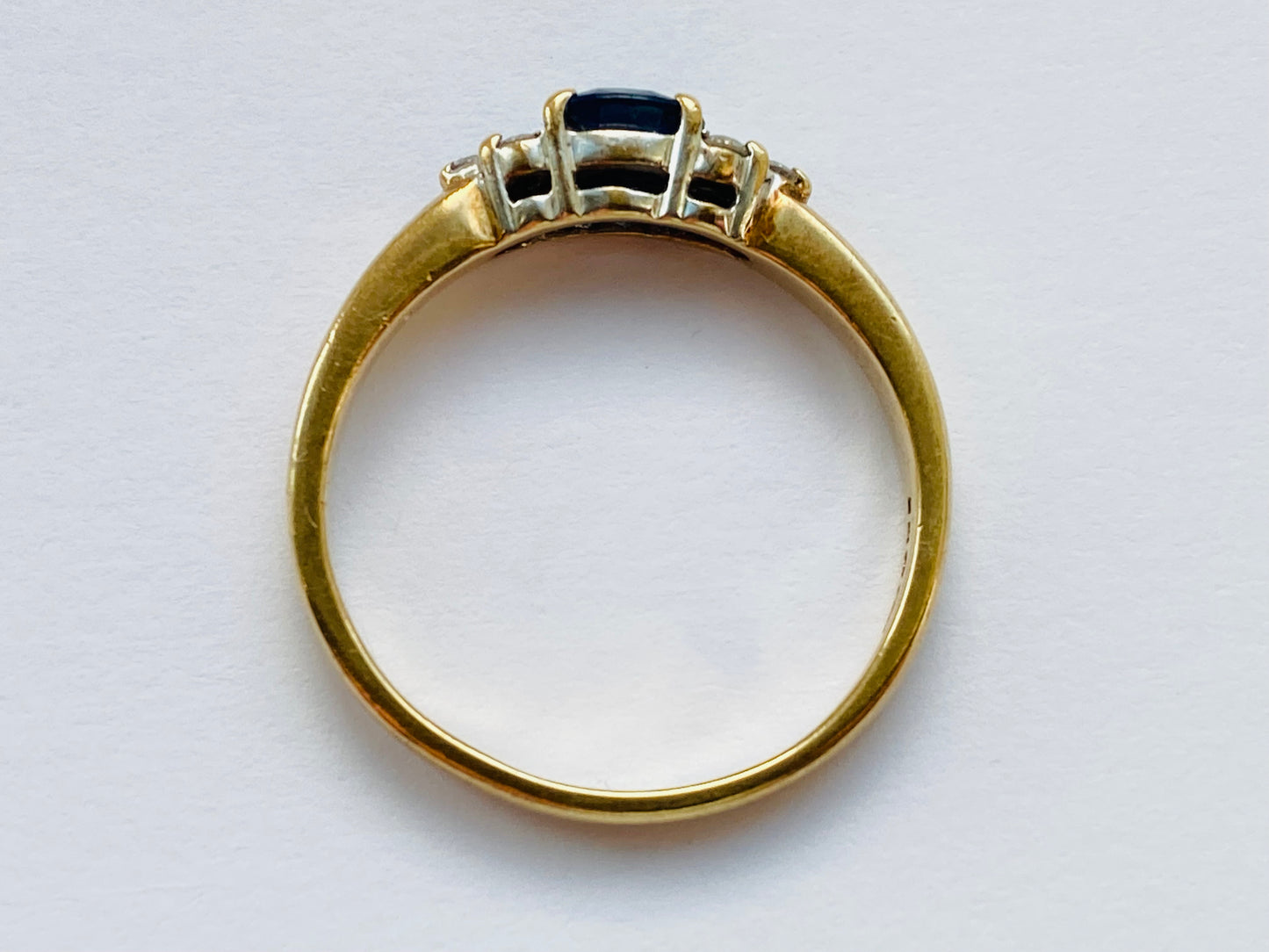 9ct Gold Sapphire & Diamond Ring