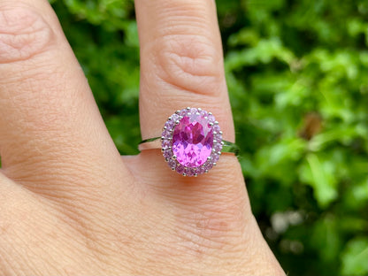 9ct Gold Pink Sapphire Ring