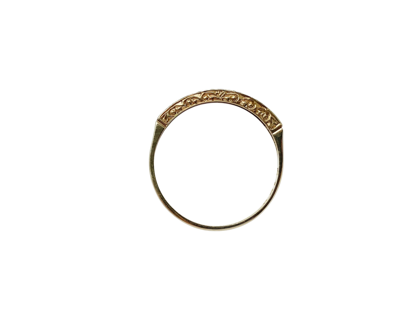 Vintage 9ct Gold Sapphire & Diamond Ring