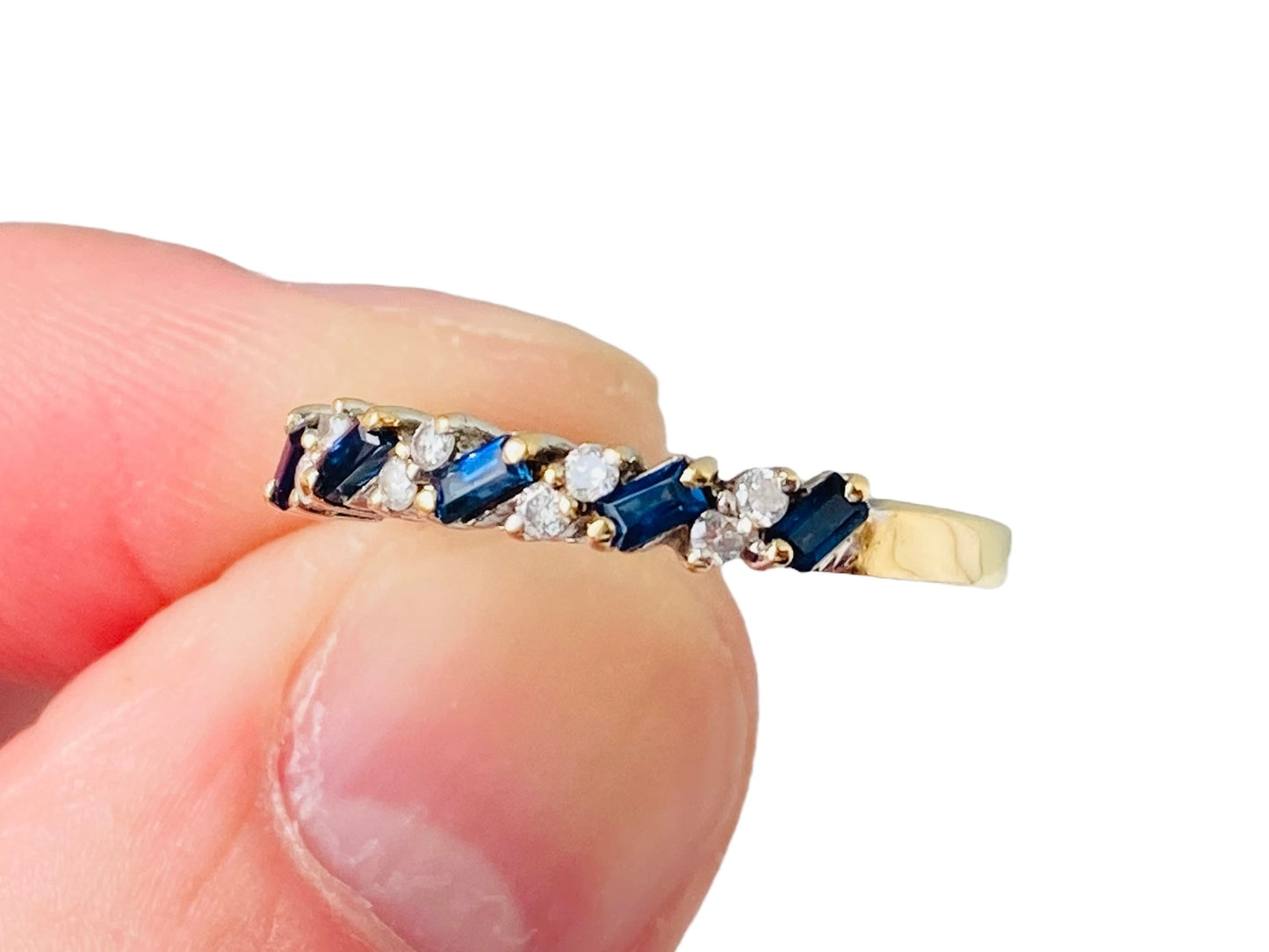 18ct Gold Sapphire & Diamond Ring