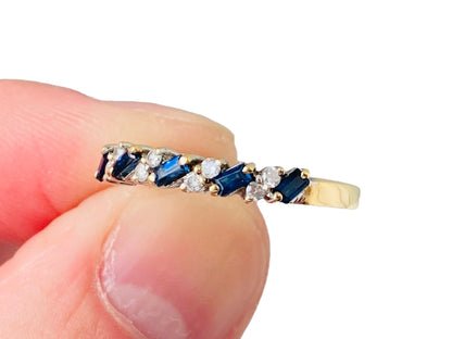 18ct Gold Sapphire & Diamond Ring