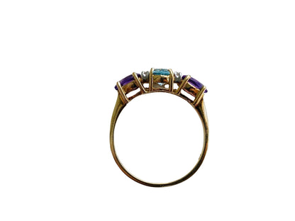 9ct Gold Multi-Gemstone Ring