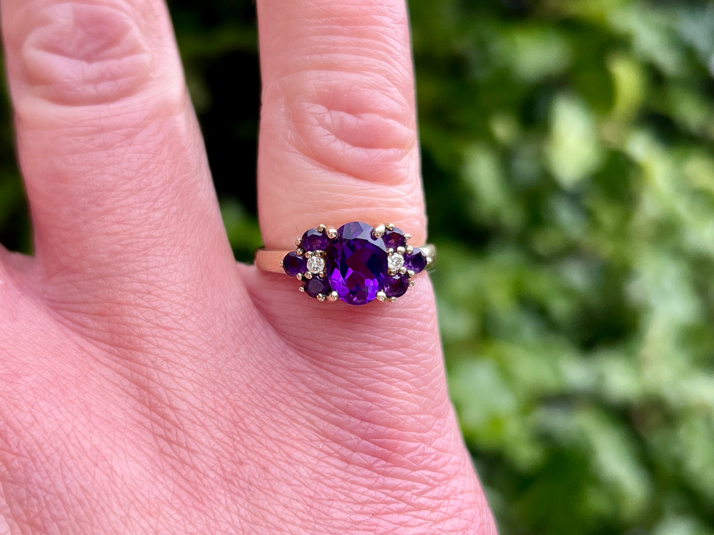 9ct Gold Amethyst Ring
