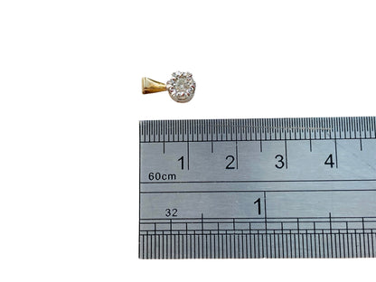 9ct Gold Diamond Solitaire Pendant