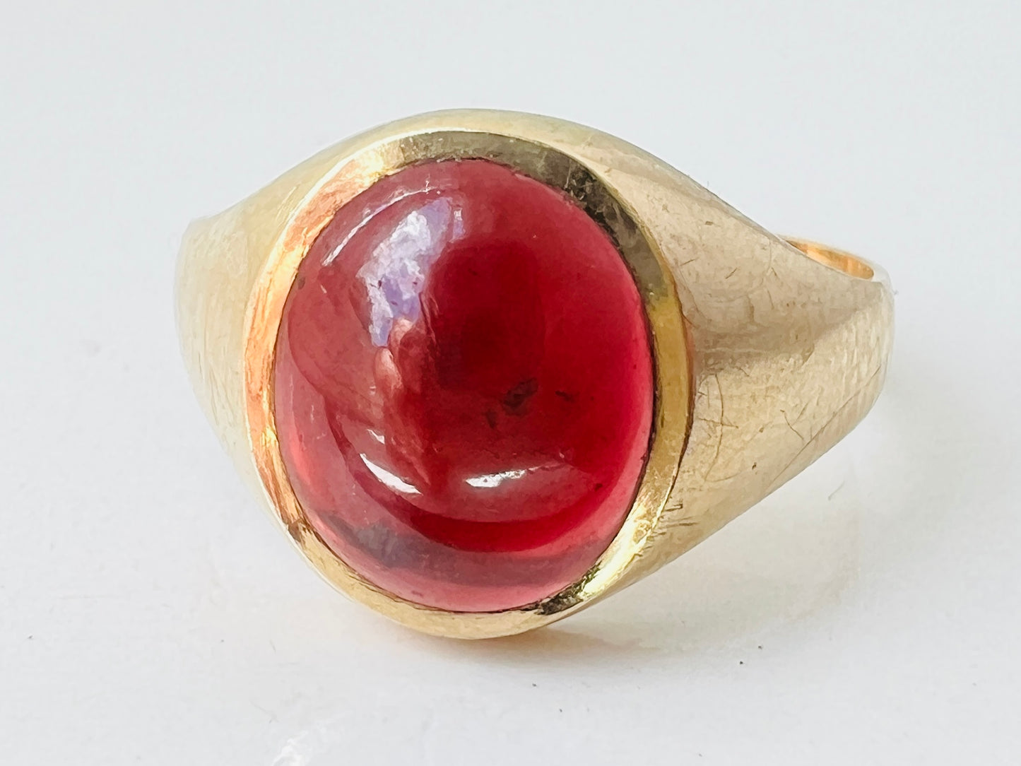 Vintage 9ct Gold Rhodolite Garnet Ring