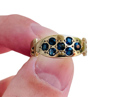 Vintage 9ct Gold Sapphire Ring