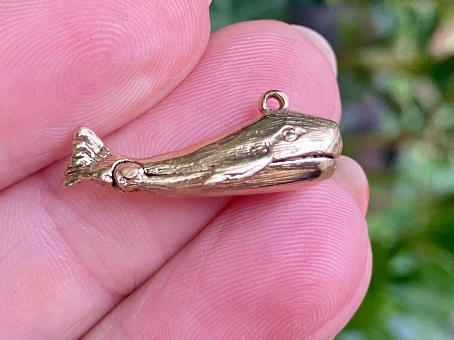 Vintage 9ct Gold Jonah & The Whale Charm or Pendant