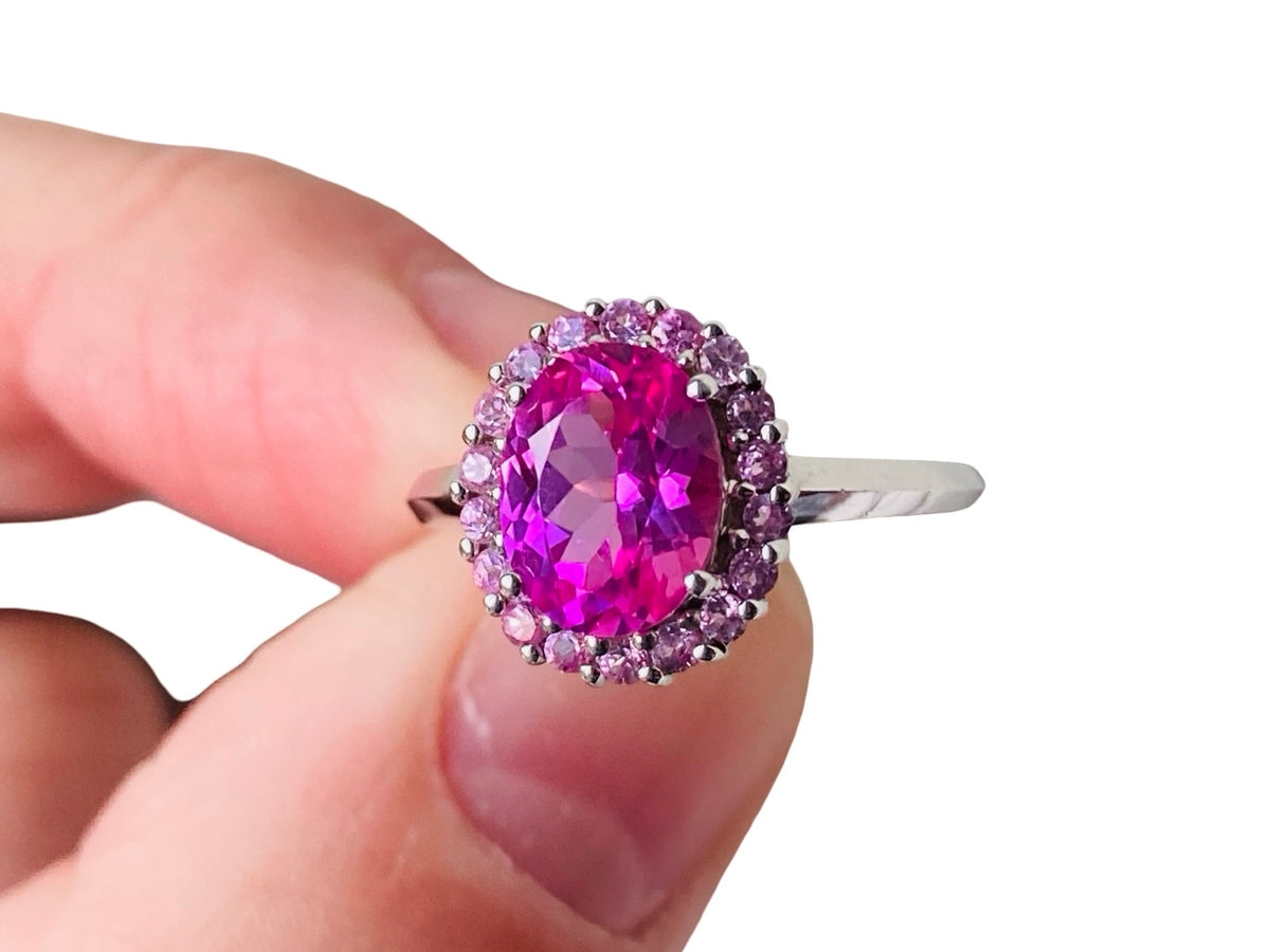 9ct Gold Pink Sapphire Ring