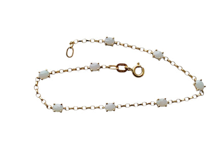 9ct Gold Opal Bracelet
