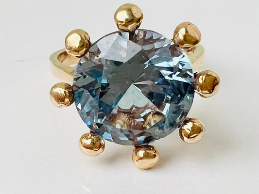 Vintage 9ct Gold Topaz Ring