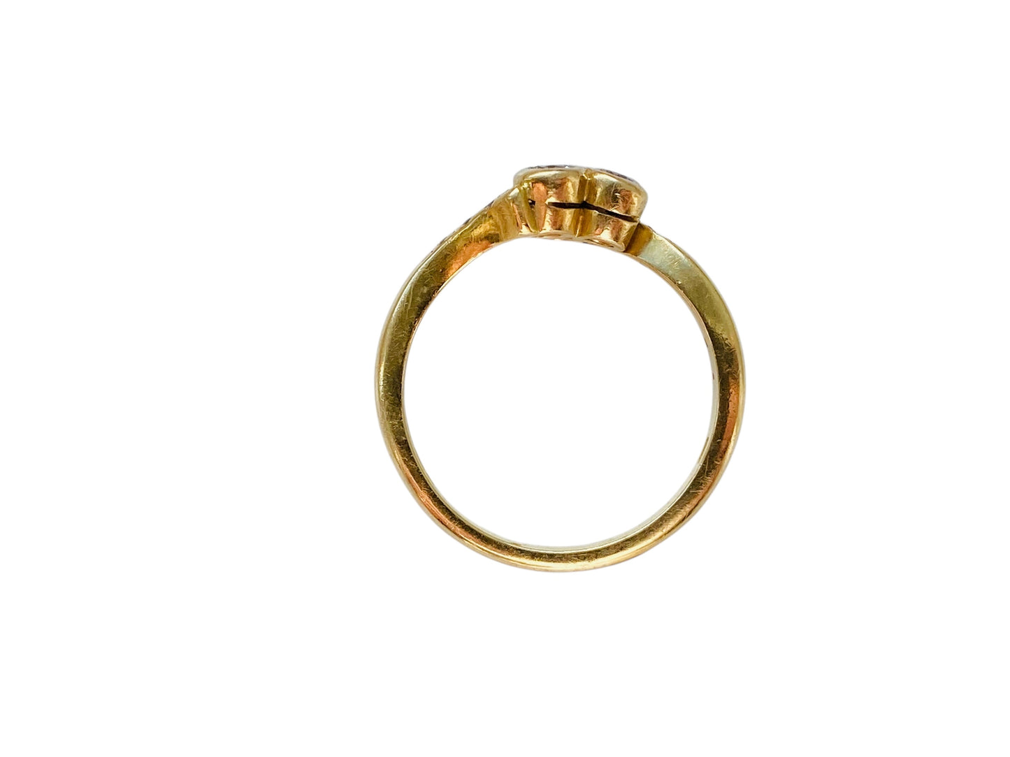 Vintage 18ct Gold Three-Stone Diamond Ring