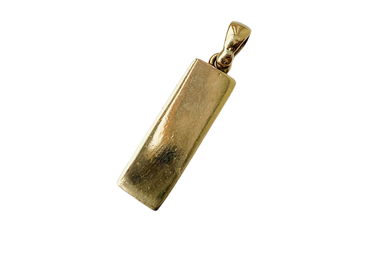 Vintage 9ct Gold Ingot Pendant