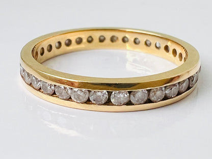 18ct Gold Full Diamond Band Ring