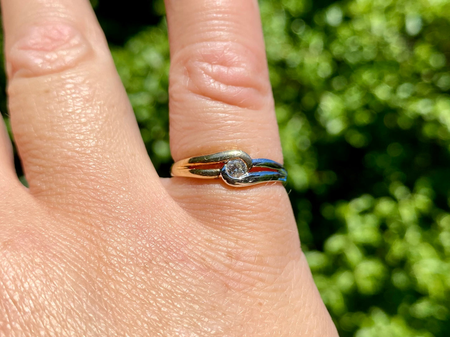 9ct Gold Diamond Solitaire Ring