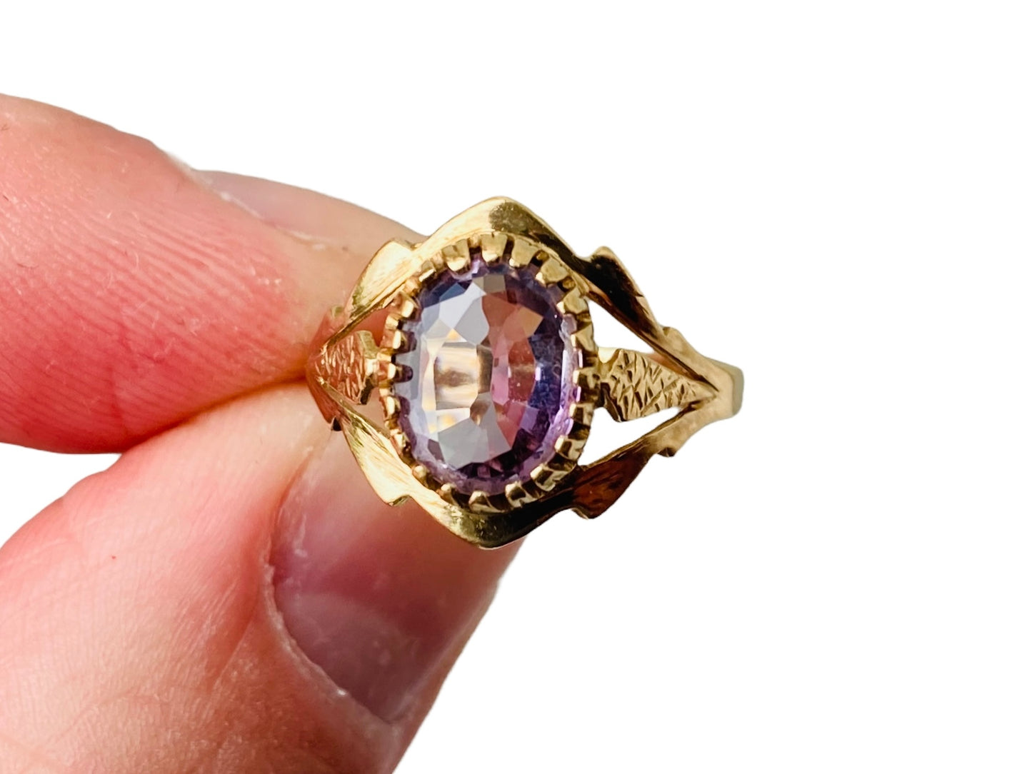 Vintage 9ct Gold Amethyst Ring