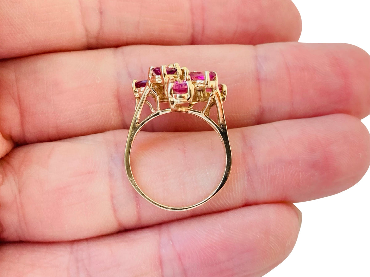 9ct Gold Tourmaline & Diamond Ring