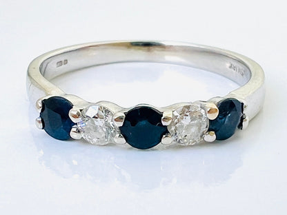18ct Gold Sapphire & Diamond Ring