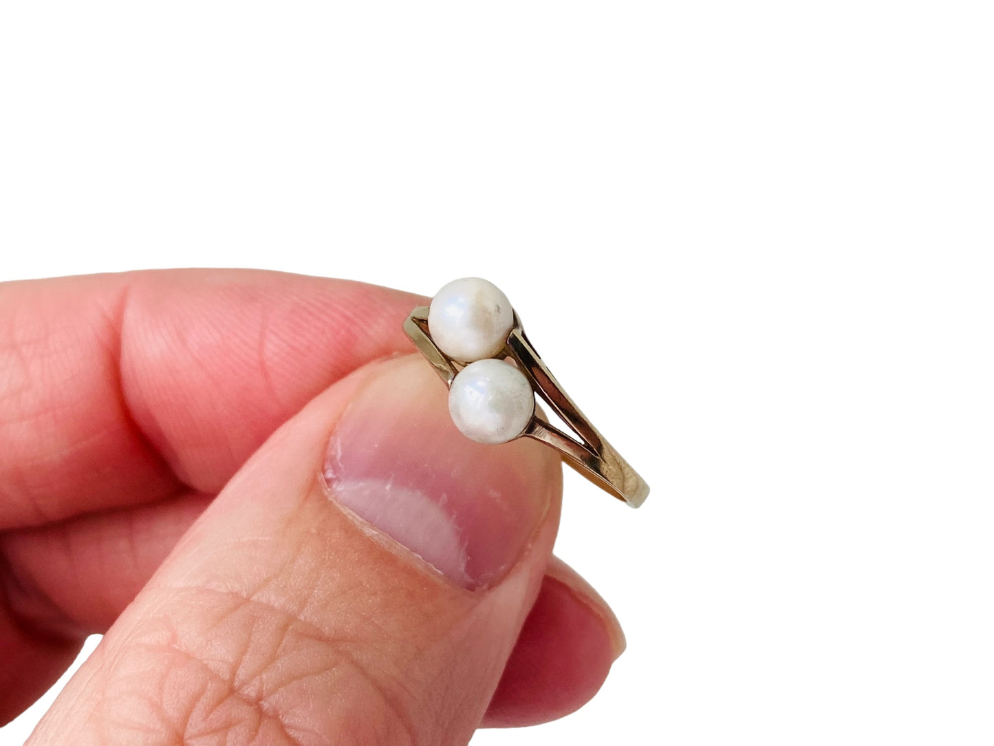 Vintage 9ct Gold Pearl Ring