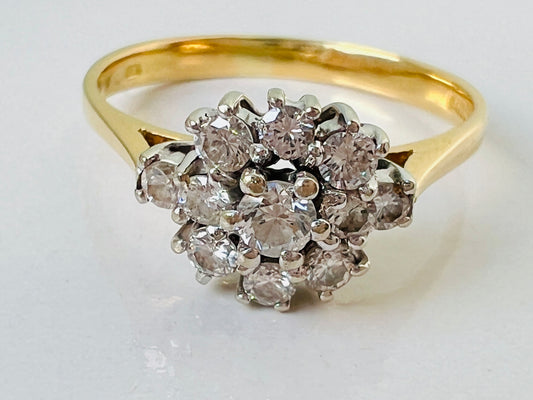 Vintage 18ct Gold Diamond Ring