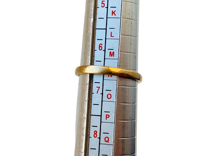 Vintage 9ct Gold Topaz & Diamond Ring