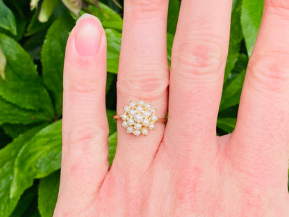 Vintage 9ct Gold Pearl Ring